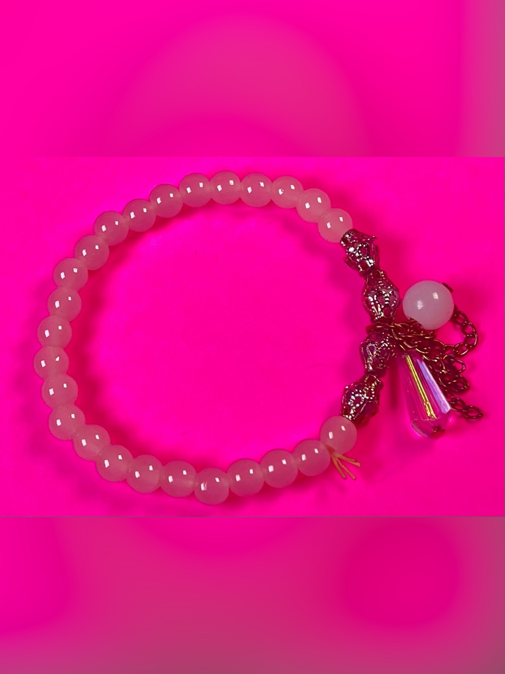 White beaded SHEIN bracelet
